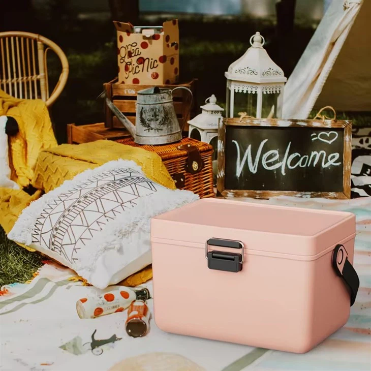 Customizable Design 12L Metal Handle/Shoulder Strap Cooler Box